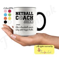 Lustiger Netball Coach Geburtstagsgeschenk Tasse Für Frauen Und Männer, Bedeutung Wertschätzung Geschenk, Kaffeetasse Aus Team von freedomlook