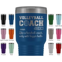 Lustiger Volleyball Coach Geburtstagsgeschenk Becher Für Damen Und Herren, Bedeutung Wertschätzung Geschenk, Tumbler Aus Team von freedomlook