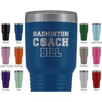 Personalisierte Badminton Coach Geburtstag Geschenk Tumbler Männer Frauen, Bedeutung Wertschätzung Geschenk, Personalisierte Aus Team von freedomlook