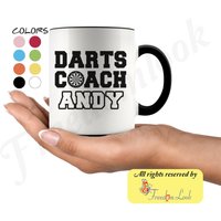 Personalisierte Darts Coach Geburtstagsgeschenk Tasse Für Männer Und Frauen, Bedeutung Wertschätzung Geschenk, Kaffee Aus Team von freedomlook