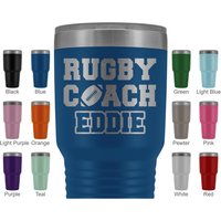 Personalisierte Rugby Coach Geburtstagsgeschenk Tumbler Für Frauen Und Männer, Bedeutung Wertschätzung Geschenk, Aus Team von freedomlook