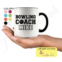 Personalisierter Bowling Coach Geburtstagsgeschenk Tasse Für Männer Und Frauen, Bedeutung Wertschätzung Geschenk, Personalisierte Aus Team von freedomlook