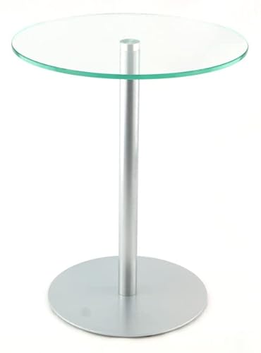 freeroom24 Beistelltisch, Blumensäule, Couchtisch, Johanna, Durchmesser, Höhe 30cm oder 40cm (Silber Brillant, Ø50cm x Höhe 40cm) von freeroom24