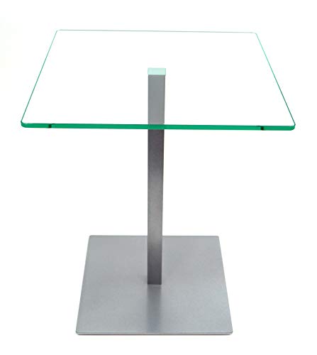 freeroom24 Beistelltisch, Tisch, Couchtisch Johannes in Silber Brillant, 40 x 40 x 50cm von freeroom24