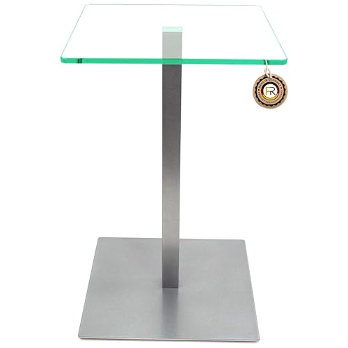 freeroom24 Designer Beistelltisch Glas Silber 30x30x70cm - Wohnzimmertisch modern - stabiler Couchtisch - praktischer Coffee Table eckig - kleiner Kaffeetisch - Glastisch - Sofatisch - Made in Germany freeroom24 Designer Beistelltisch Glas Silber 30x30x70cm - Wohnzimmertisch modern - stabiler Couchtisch - praktischer Coffee Table eckig - kleiner Kaffeetisch - Glastisch - Sofatisch - Made in Germany von freeroom24
