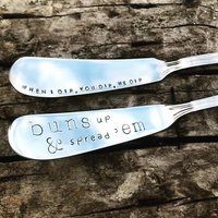 Hand Gestempelt Käsemesser/Messer Streuer Buttermesser Butterstreicher Personalisiertes von freespiritedmomma