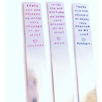 Hand Gestempelt Lesezeichen/Lehrer Danke Geschenk Personalisierte Geschenke von freespiritedmomma