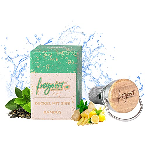 freigeist Teesieb Edelstahl | Innovativer Siebdeckel für alle freigeist Edelstahlflaschen | Teefilter to go von freigeist ESPRIT LIBRE