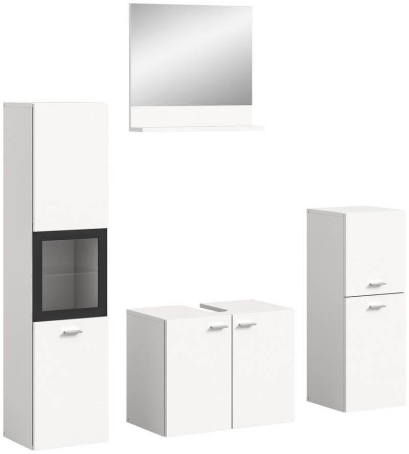 freiraum Badezimmer-Set Boston, in Weiß - 137x186x33cm (BxHxT) von freiraum