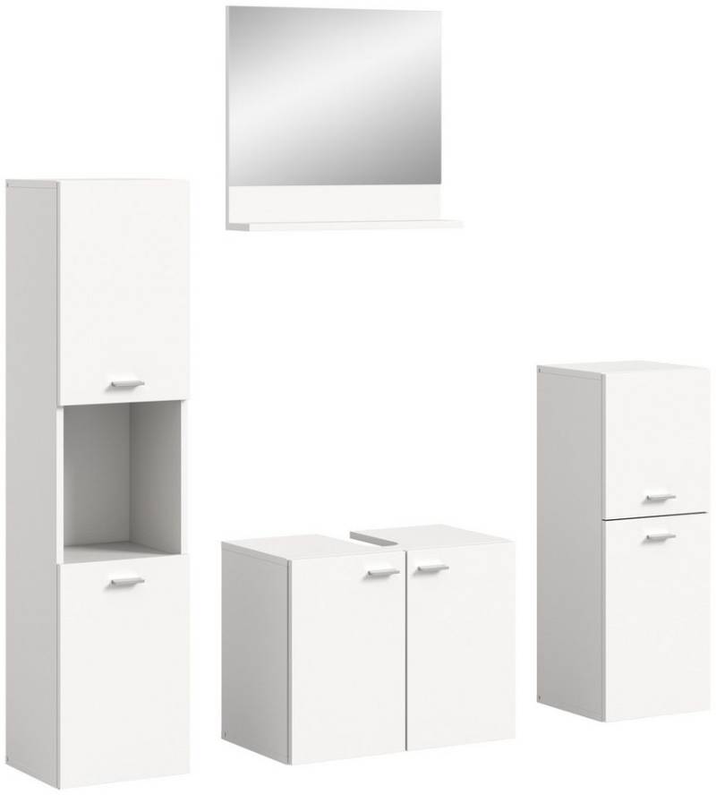 freiraum Badezimmer-Set Boston, in Weiß - 137x186x33cm (BxHxT) von freiraum