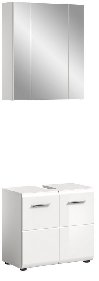 freiraum Badezimmer-Set Ice, in Weiß Hochglanz - 60x190x32cm (BxHxT) von freiraum