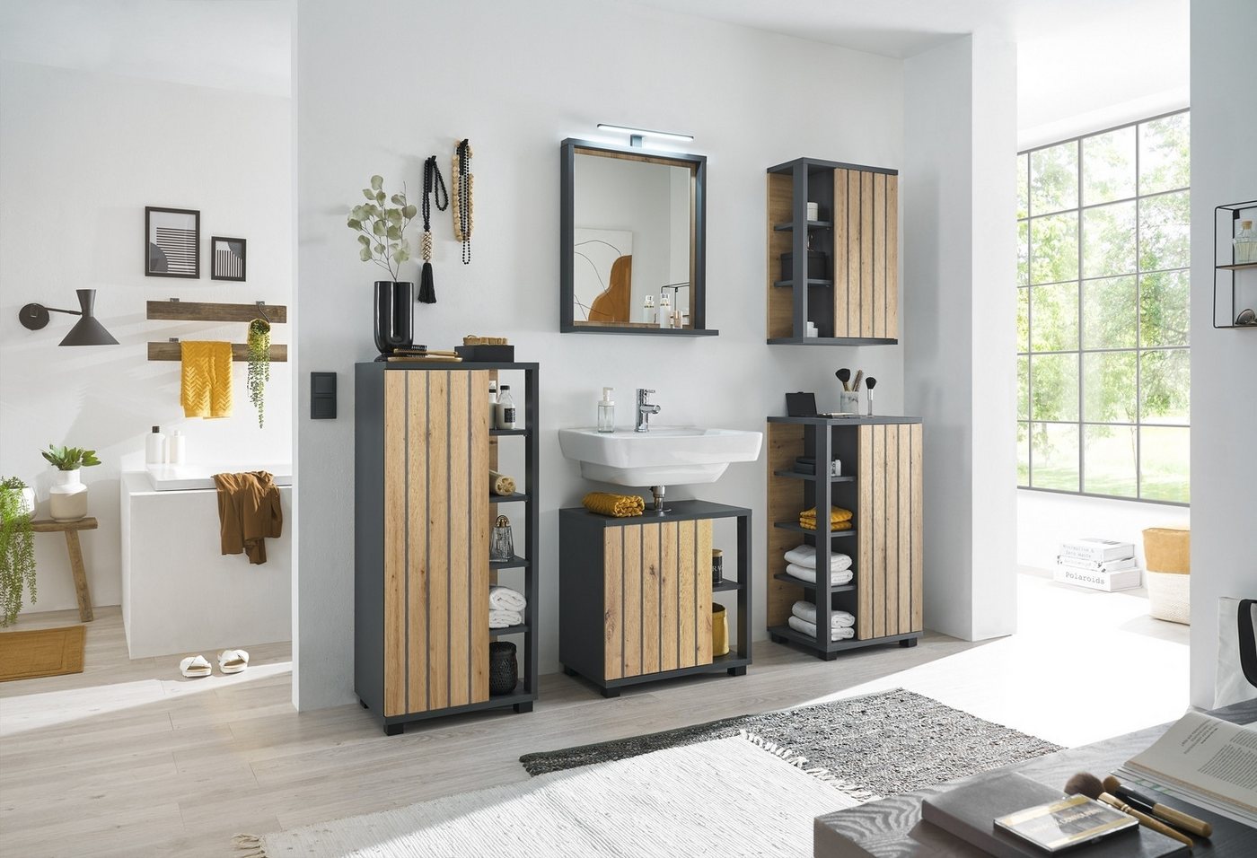 freiraum Badezimmer-Set Nizza, 156 x 190 x 30 cm (B/H/T) von freiraum