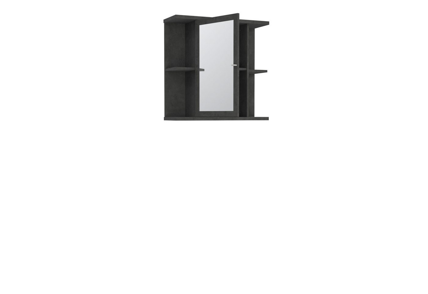 freiraum Badezimmerspiegelschrank CHAMP in Betonoptik Dunkelgrau - 69,8x68,8x23,2cm (BxHxT) von freiraum