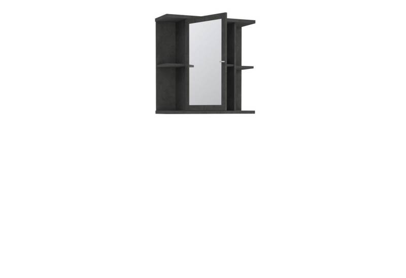 freiraum Badezimmerspiegelschrank CHAMP in Betonoptik Dunkelgrau - 69,8x68,8x23,2cm (BxHxT) von freiraum