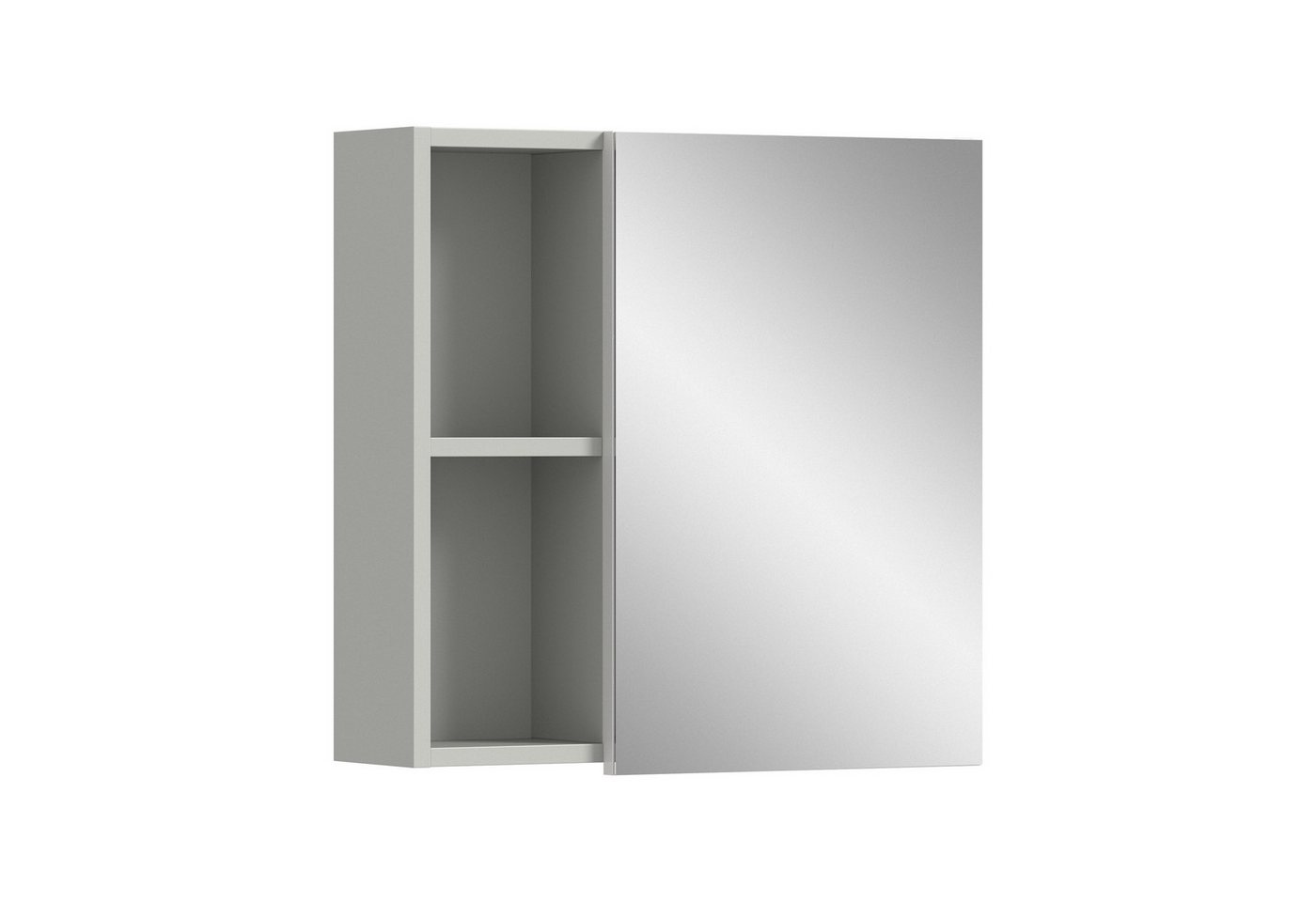 freiraum Badezimmerspiegelschrank Copa in Hellgrau - 55x55x17cm (BxHxT) von freiraum