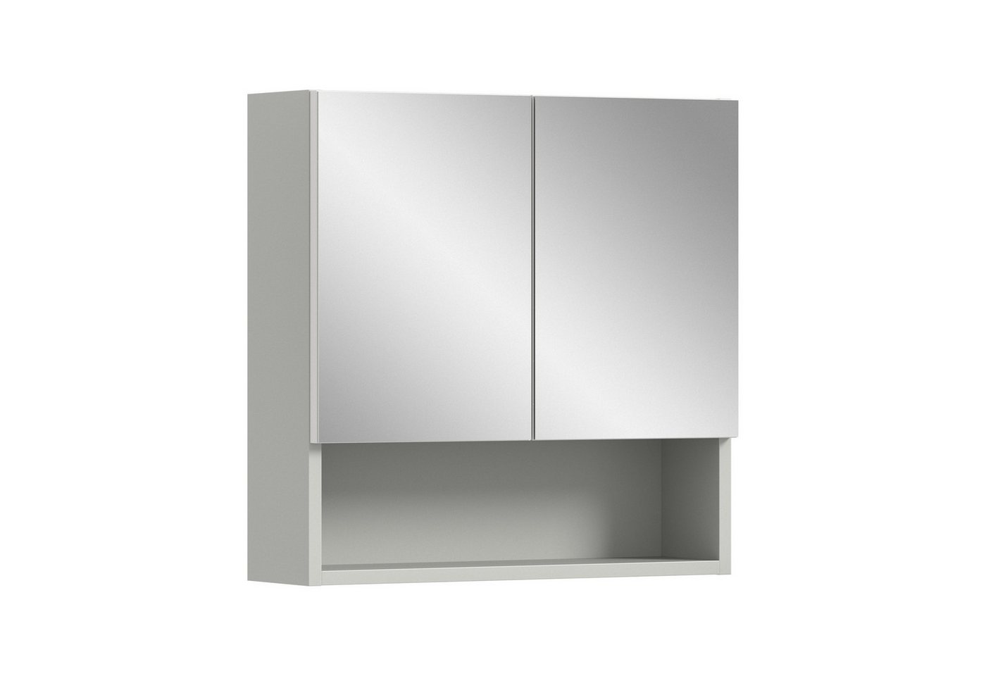 freiraum Badezimmerspiegelschrank Copa in Hellgrau - 55x55x17cm (BxHxT) von freiraum