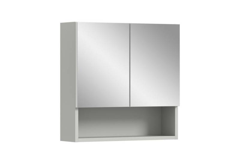 freiraum Badezimmerspiegelschrank Copa in Hellgrau - 55x55x17cm (BxHxT) von freiraum