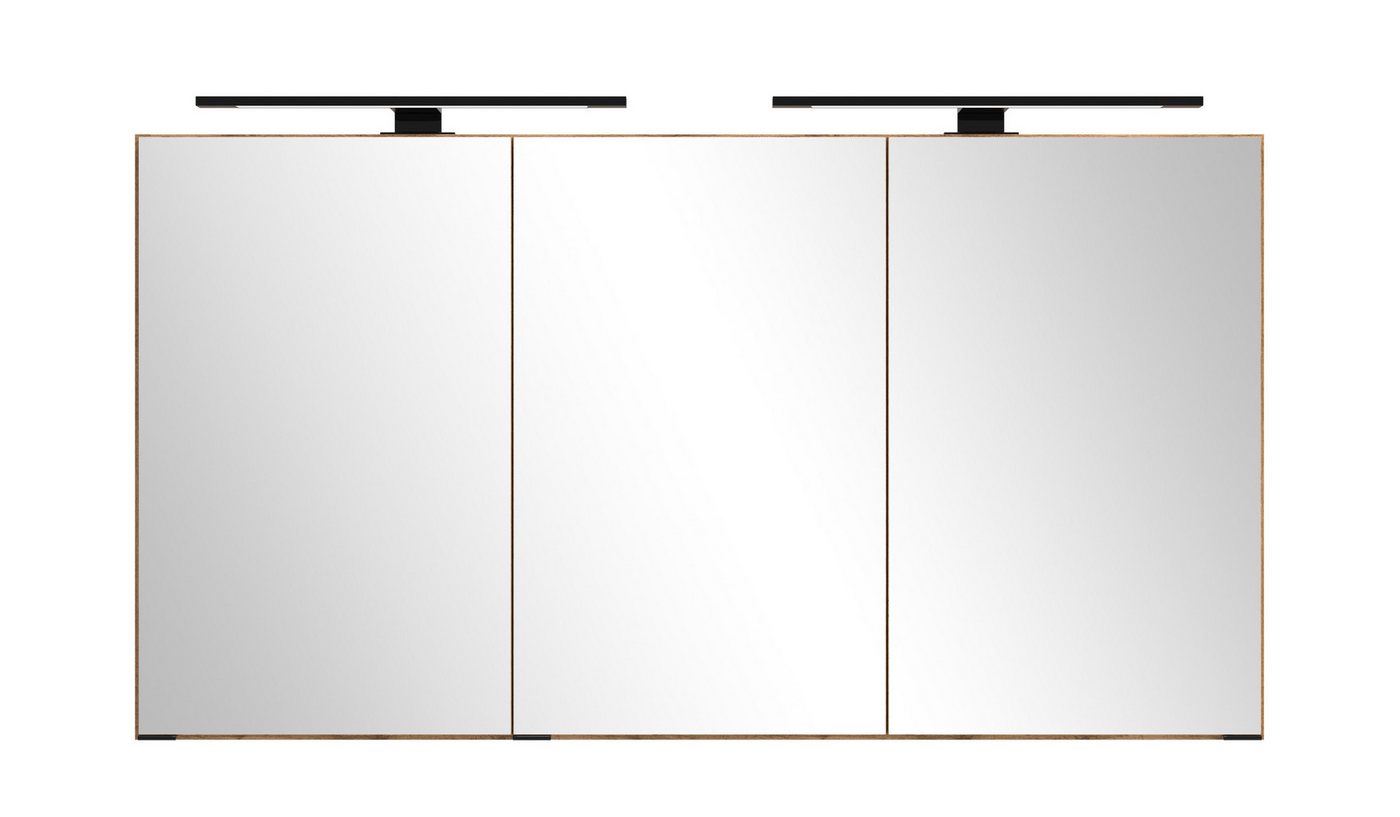 freiraum Badezimmerspiegelschrank Nizza in Wotaneiche-Dekor - 120x64x20cm (BxHxT) von freiraum
