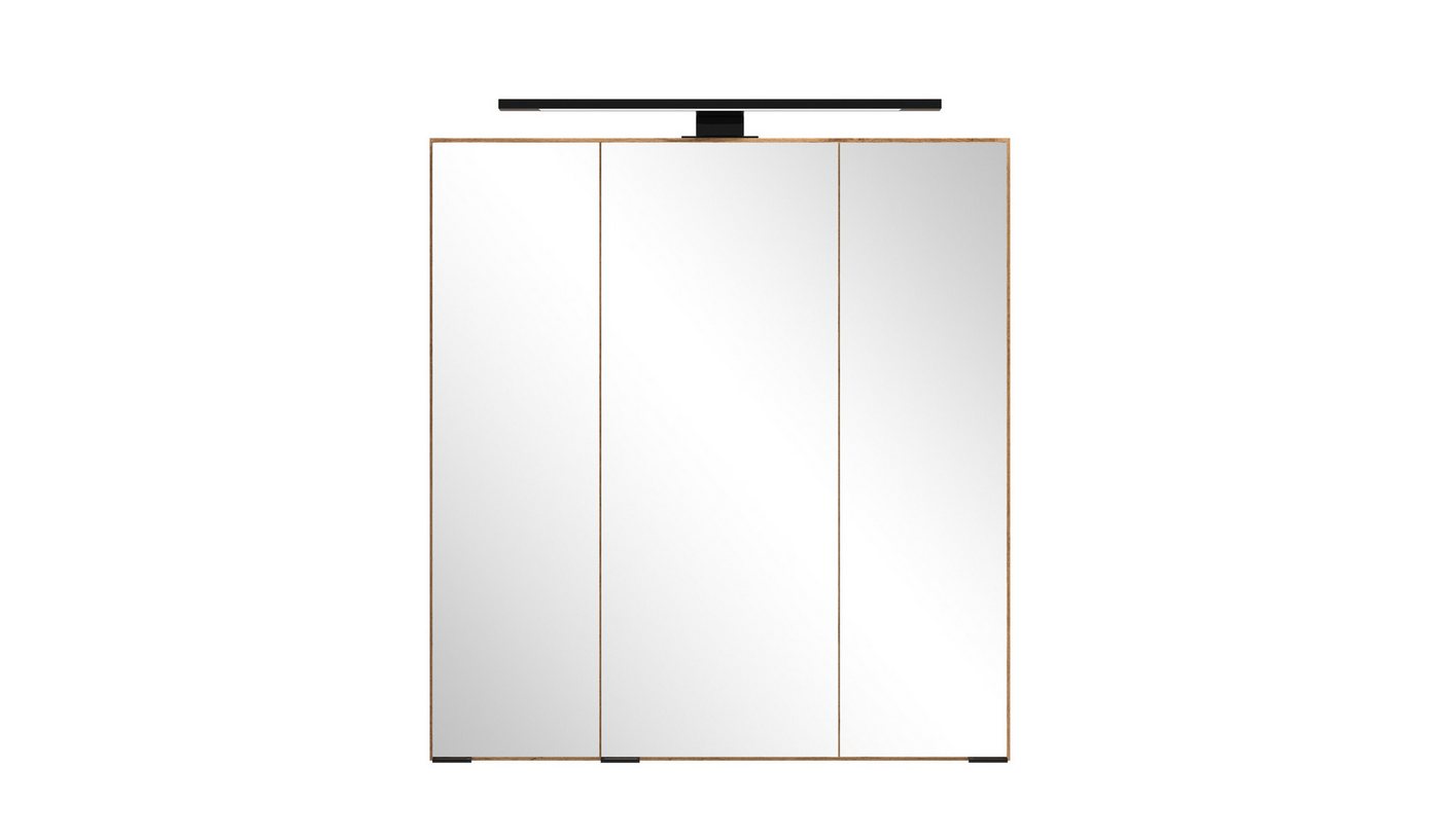 freiraum Badezimmerspiegelschrank Nizza in Wotaneiche-Dekor - 60x64x20cm (BxHxT) von freiraum
