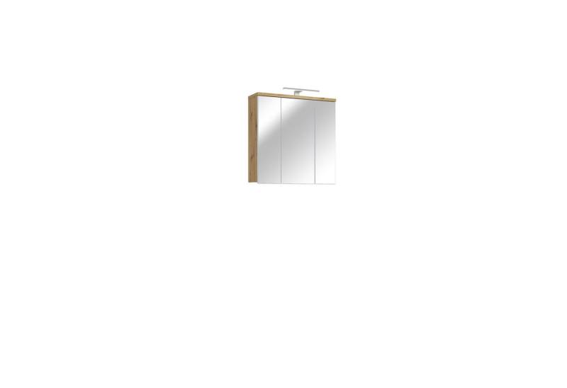 freiraum Badezimmerspiegelschrank Veris in Artisan Eiche / Spiegel - 68,6x68,1x20cm B/H/T von freiraum