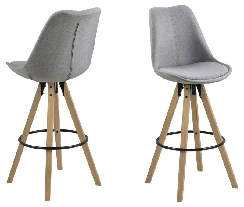 freiraum Barhocker Dima (2er-Set), (2er-Set) in Grau - 48,5x111,5x55 (BxHxT) von freiraum