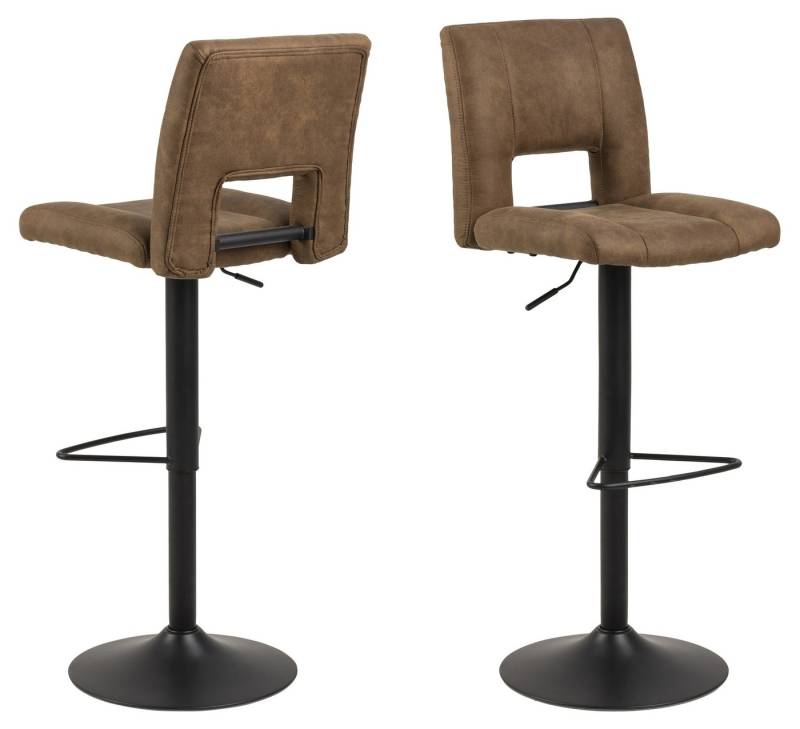 freiraum Barhocker Sylvia (2er-Set), (2er-Set) in hellbraun - 41,5x115x52 (BxHxT) von freiraum