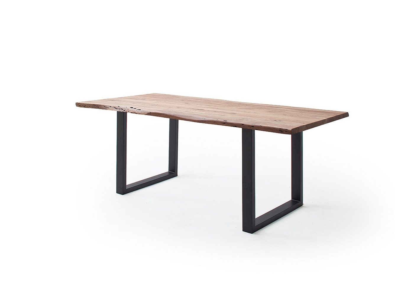 freiraum Baumkantentisch Calabria, in Akazie natur / anthrazit - 180x77,5x100 (BxHxT) von freiraum