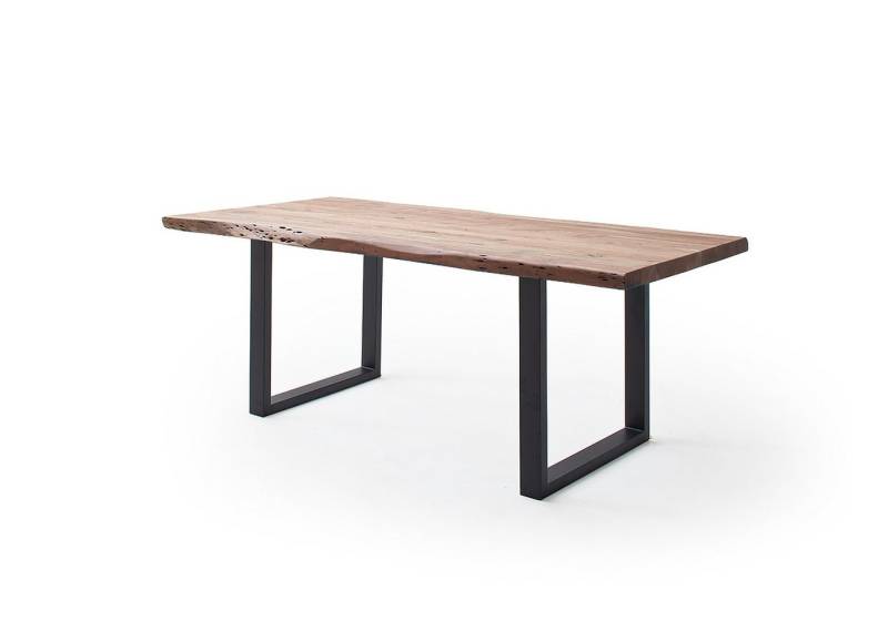 freiraum Baumkantentisch Calabria, in Akazie natur / anthrazit - 240x79,5x100 (BxHxT) von freiraum