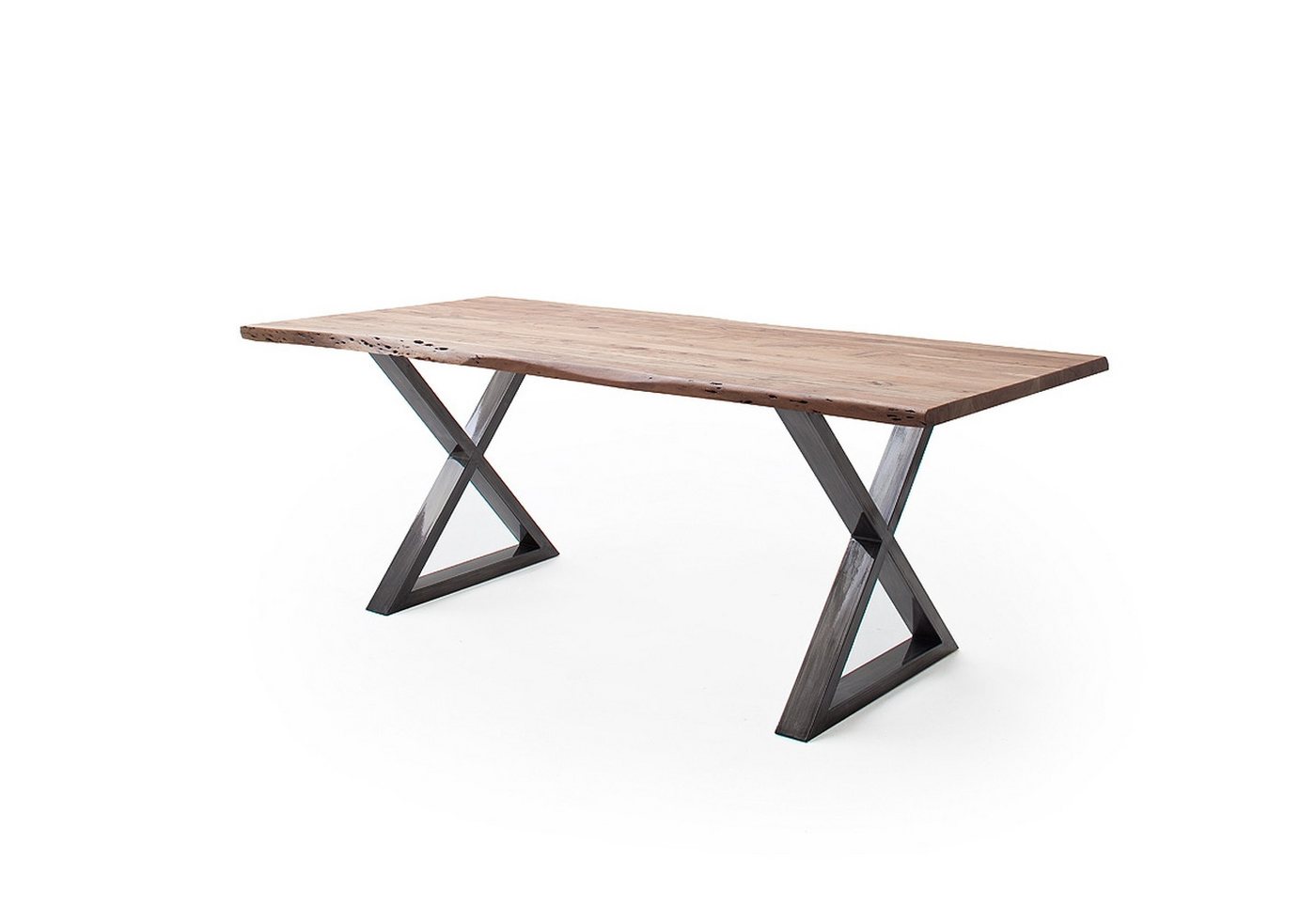 freiraum Baumkantentisch Calabria, in Akazie natur / antik - 200x77,5x100 (BxHxT) von freiraum