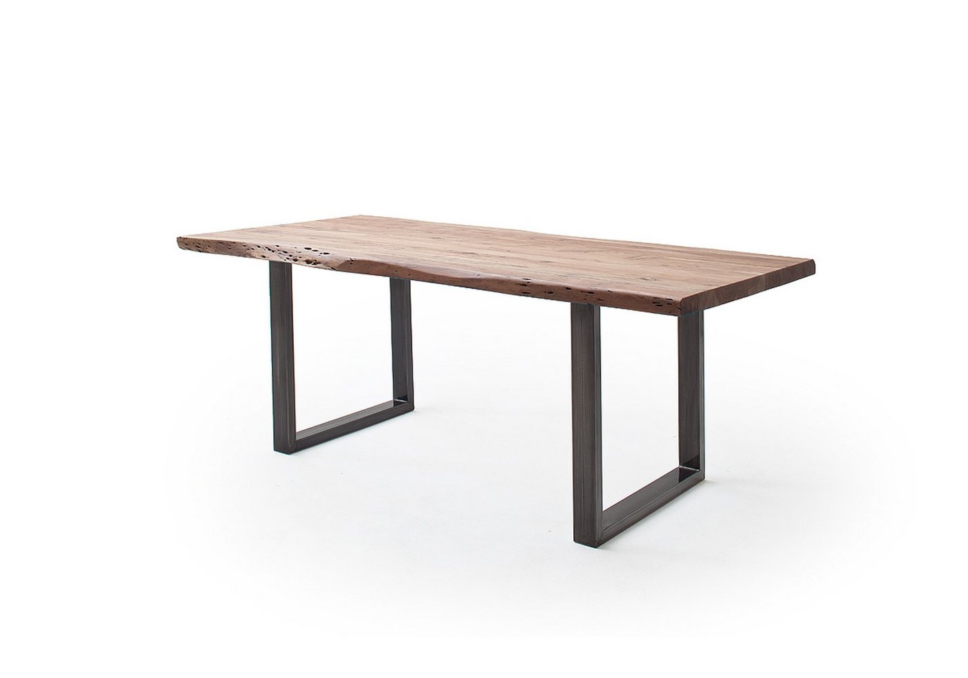 freiraum Baumkantentisch Calabria, in Akazie natur / antik - 240x79,5x100 (BxHxT) von freiraum