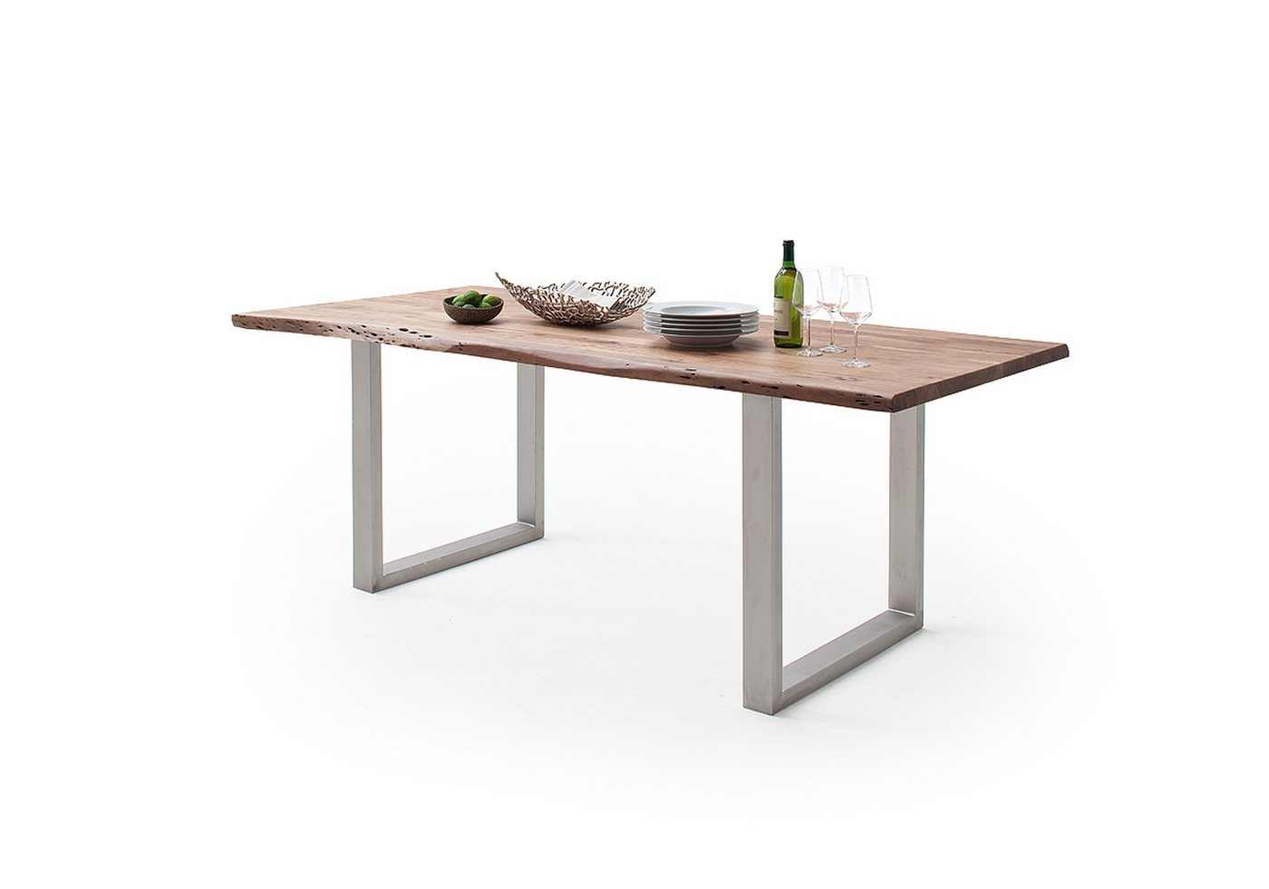 freiraum Baumkantentisch Calabria, in Akazie natur lackiert - 200x77,5x100 (BxHxT) von freiraum