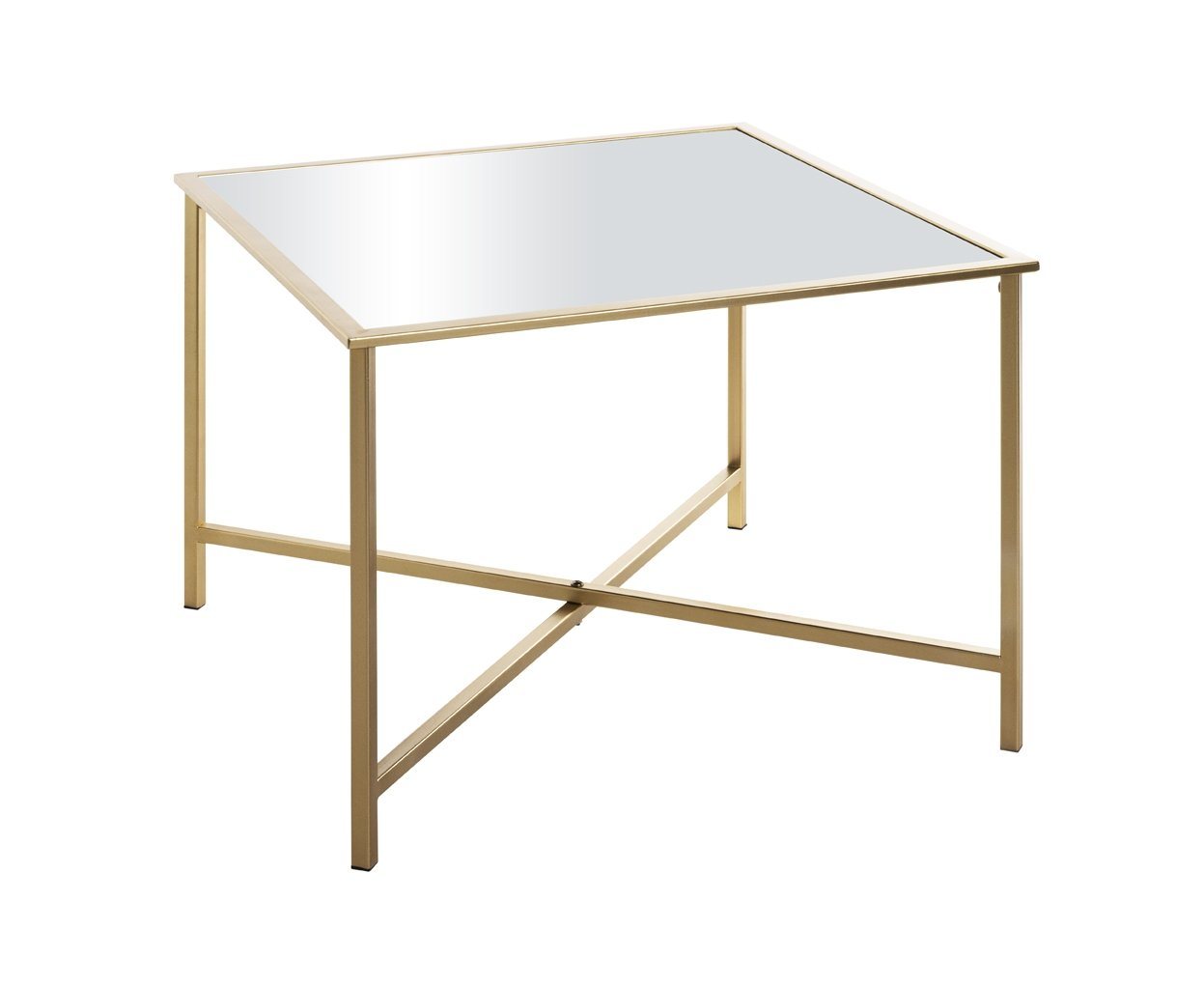 freiraum Beistelltisch 25746, in gold, Metall, Spiegel 5 mm - 60x45x60cm (BxHxT) von freiraum