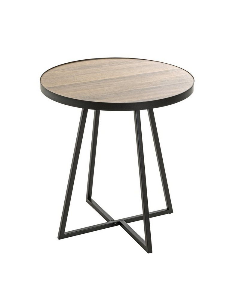 freiraum Beistelltisch 25845, in schwarz-eiche, MDF, Metall - 52x48cm (HxD) von freiraum