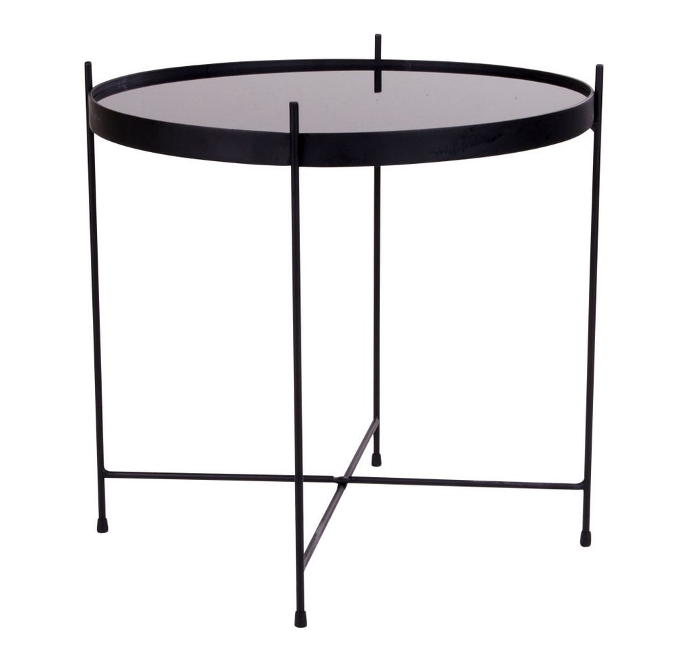 freiraum Beistelltisch Venezia, in Schwarz, Glas - 48x48x48cm (BxHxT) von freiraum