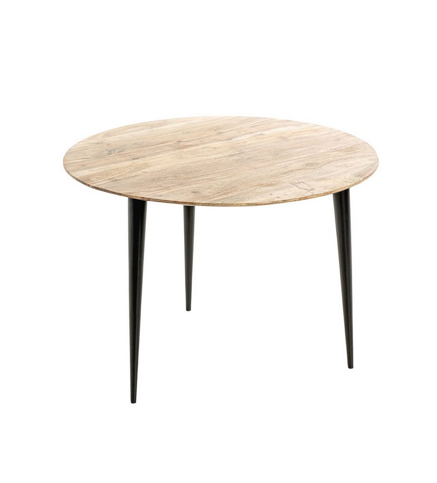 HAKU Beistelltisch in akazie, schwarz, Massivholz, Metall - 46x65cm (HxD) von HAKU