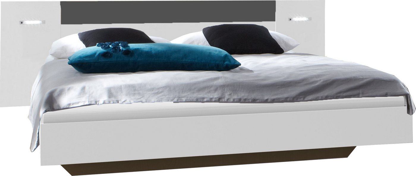 freiraum Bett Angie, in WEISS + GRAPHIT. Abmessungen (BxHxT) 189x81x210 cm von freiraum