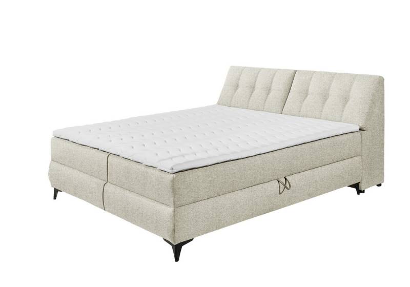 freiraum Boxbett ATLANTIS 6, Liegefläche 180x200 cm, Bezug in Ivory - 185x102x240cm (BxHxT) von freiraum