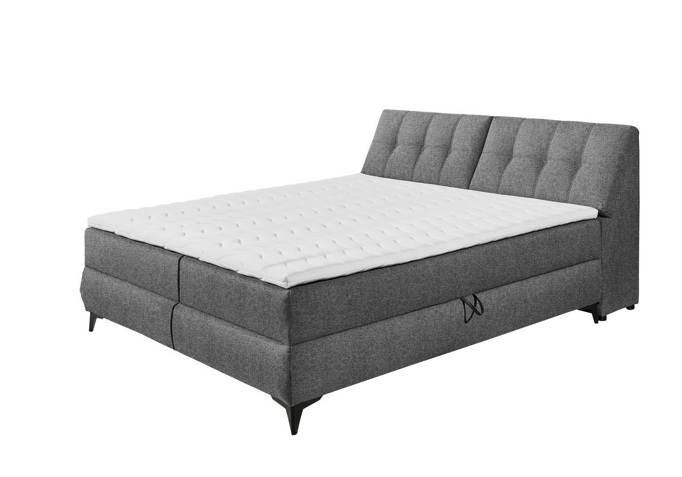 freiraum Boxbett ATLANTIS 6, Liegefläche 180x200 cm, Bezug in anthrazit - 185x102x240cm (BxHxT) von freiraum