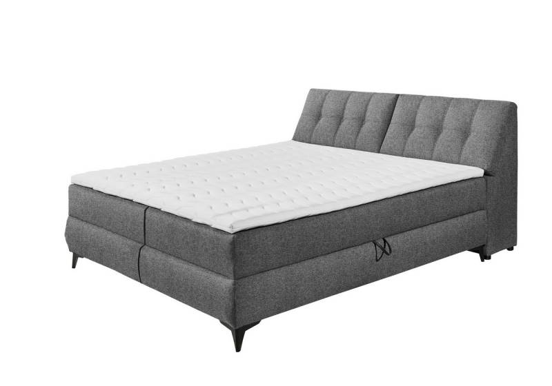 freiraum Boxbett ATLANTIS 6, Liegefläche 180x200 cm, Bezug in anthrazit - 185x102x240cm (BxHxT) von freiraum