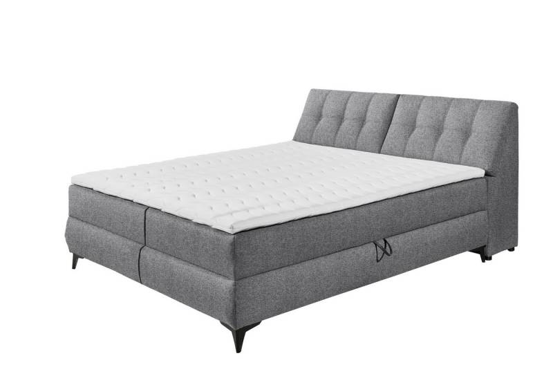freiraum Boxbett ATLANTIS 6, Liegefläche 180x200 cm, Bezug in dark grey - 185x102x240cm (BxHxT) von freiraum