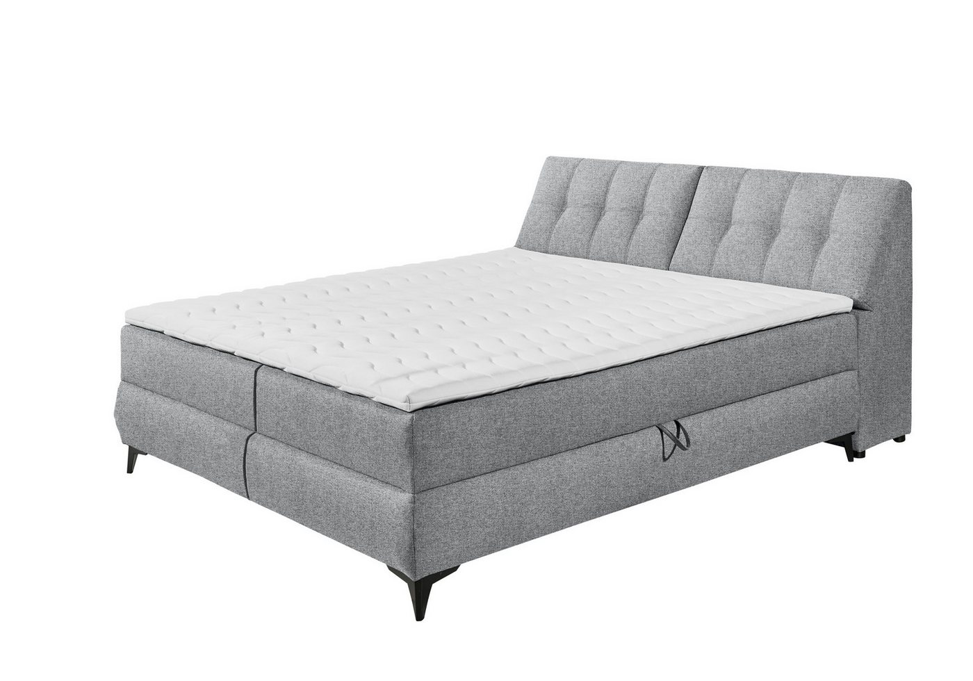 freiraum Boxbett ATLANTIS 6, Liegefläche 180x200 cm, Bezug in grey - 185x102x240cm (BxHxT) von freiraum