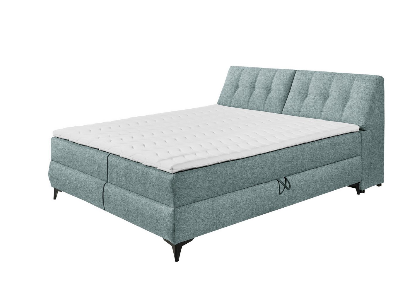 freiraum Boxbett ATLANTIS 6, Liegefläche 180x200 cm, Bezug in mint - 185x102x240cm (BxHxT) von freiraum