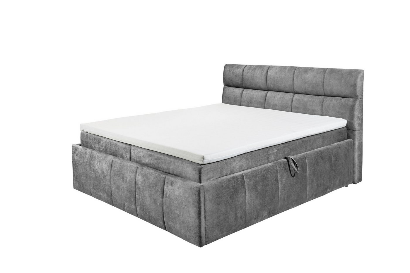 freiraum Boxbett AVIDANO 6, 180x200 cm Liegefläche, Bezug in grey - 203x123x213cm (BxHxT) von freiraum