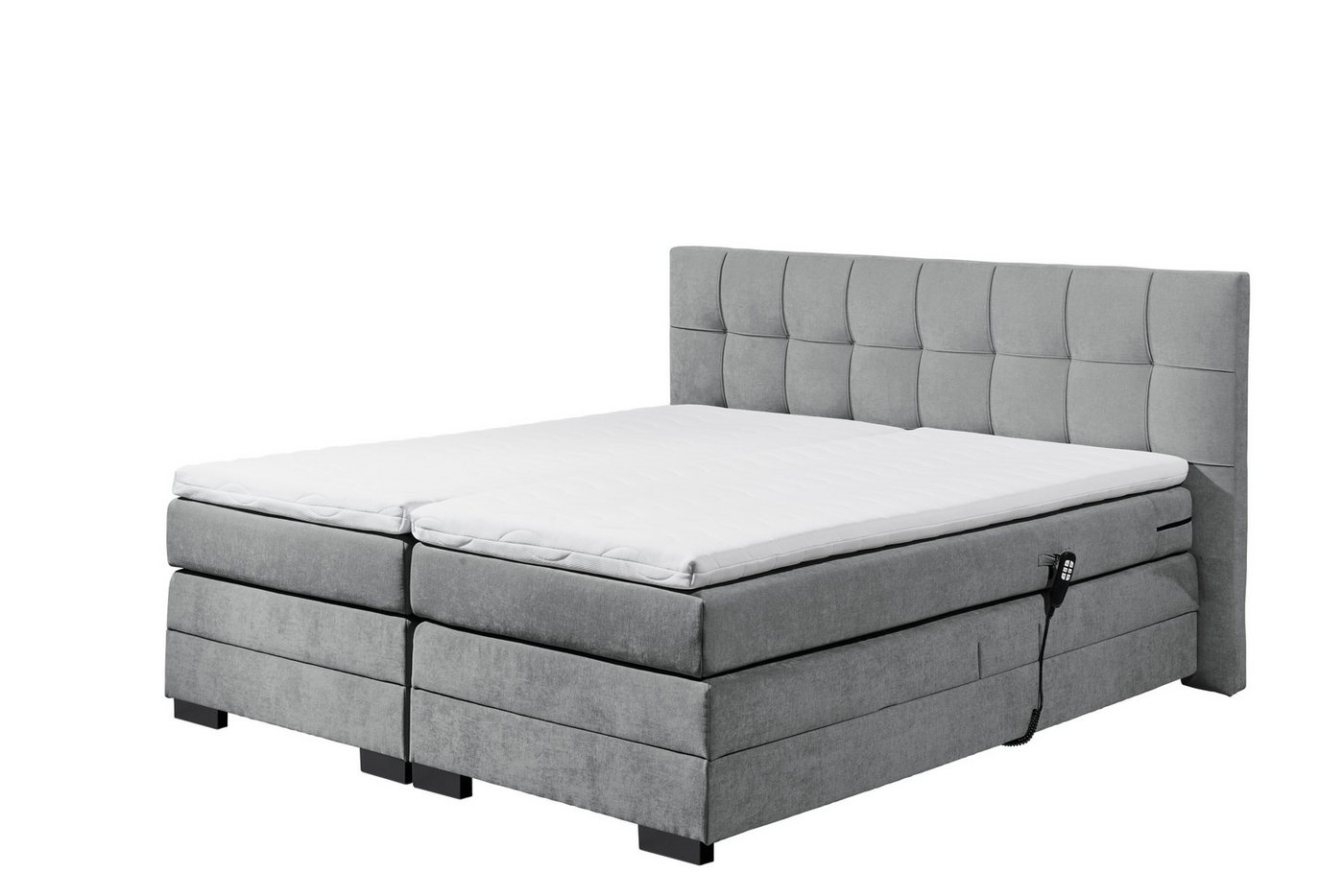 freiraum Boxspringbett TALENA, Liegefläche 180x200, Motorverstellung, anthrazit - 202x113x211 (BxHxT) von freiraum