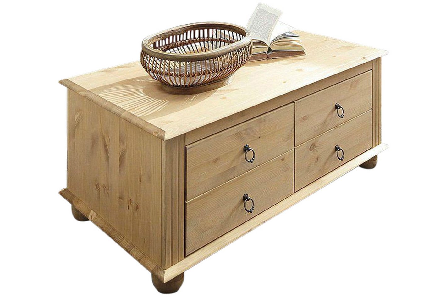 freiraum Couchtisch Jørgen, in Natur, Kiefer - 100x40x50cm (BxHxT) von freiraum