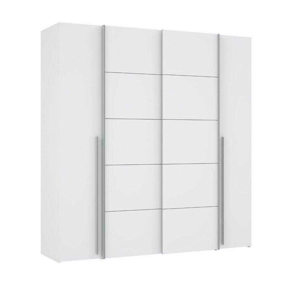 freiraum Dreh-/Schwebetürenschrank NARAGO 10 Böden, 2 Stangen, in Weiss - 270,3x210,5x61,2cm (BxHxT) von freiraum