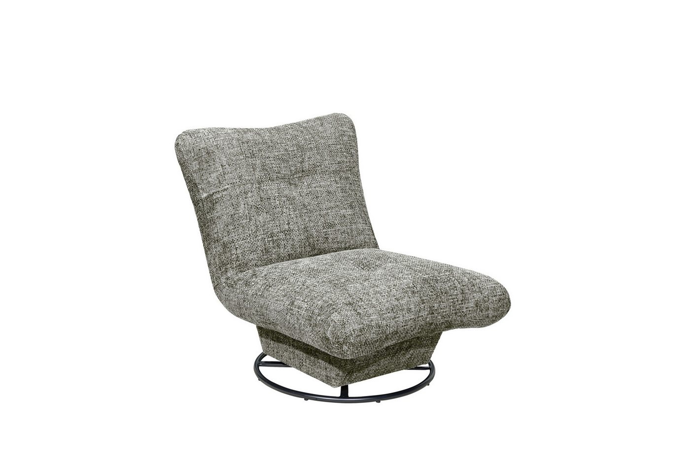 freiraum Drehsessel MARANELLO Lux Drehsessel, weicher Bezugsstoff mixed grey - 96x75x93 (BxHxT) von freiraum
