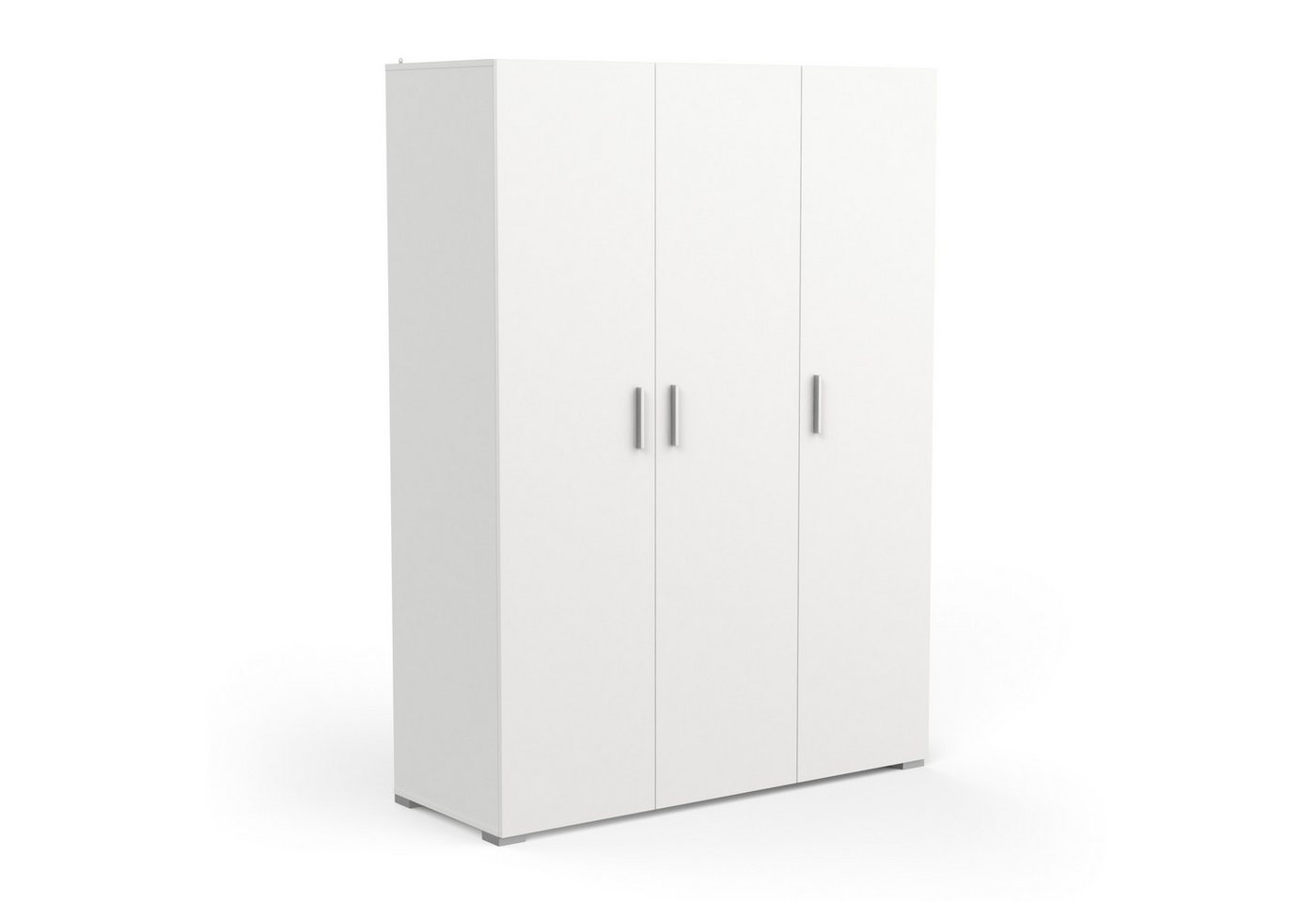 PREISBRECHER Drehtürenschrank IZZY in Matt weiß - 134,6x188,2x51,7cm (BxHxT) von PREISBRECHER