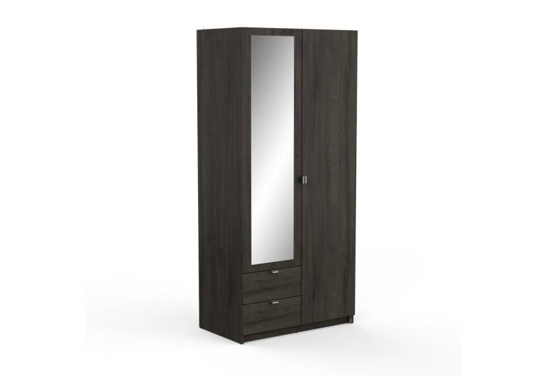 PREISBRECHER Drehtürenschrank MELLIE2 in Eiche Waterford - 88,9x191,5x51,4cm (BxHxT) von PREISBRECHER