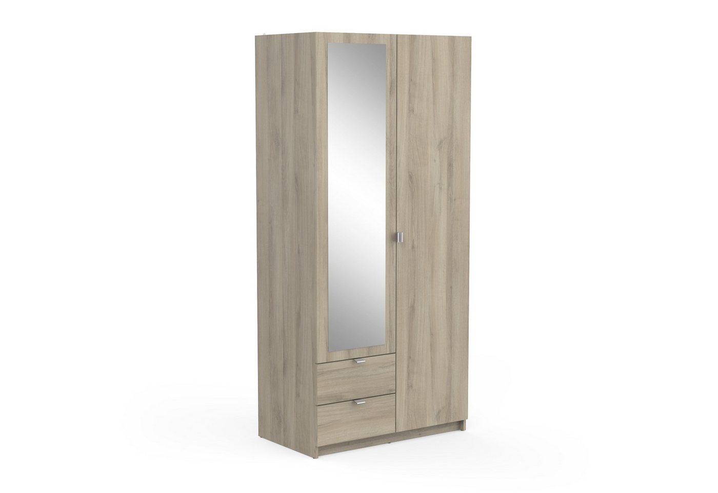 PREISBRECHER Drehtürenschrank MELLIE2 in Kronberg Eiche - 88,9x191,5x51,4cm (BxHxT) von PREISBRECHER